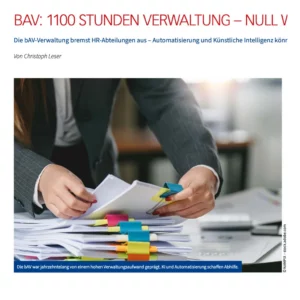 Artikel über bAV in COMP & BEN